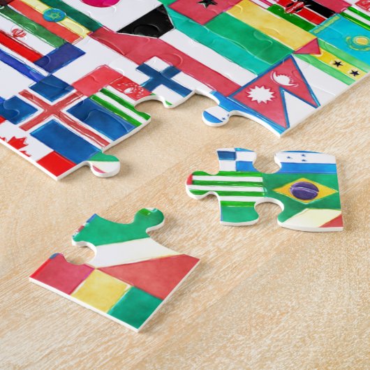 Puzzle Drapeaux de la collection Nations (Côté)