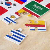 PUZZLE DRAPEAUX DE L'ÉQUIPE DE FOOTBALL 2018 (Côté)