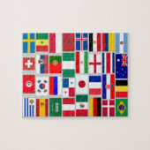 PUZZLE DRAPEAUX DE L'ÉQUIPE DE FOOTBALL 2018 (Horizontal)