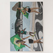 Puzzle drapeaux de plage de Rio (Vertical)
