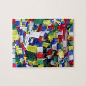 Puzzle Drapeaux de prière bouddhiste tibétain (Horizontal)