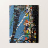 Puzzle Drapeaux de prière et chortens (Vertical)
