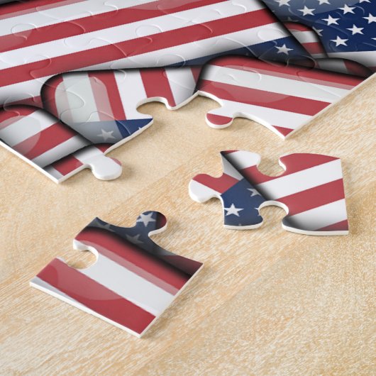 Puzzle Drapeaux des États-Unis d'Amérique (Côté)