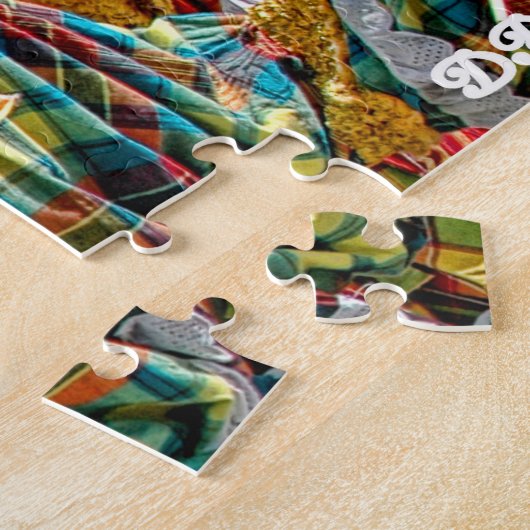 Puzzle Drapeaux des îles Vierges américaines Moko Jumbies (Côté)