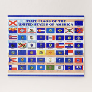 Puzzle Drapeaux d'État américains 16x20