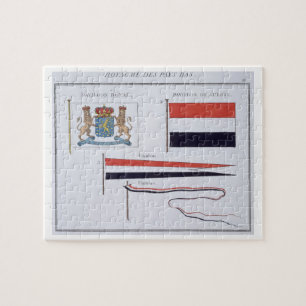 Puzzle Drapeaux du royaume de Pays-Bas, d'a