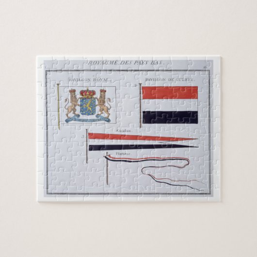 Puzzle Drapeaux du royaume de Pays-Bas, d'a (Horizontal)