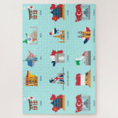 Puzzle Drapeaux et pays (Vertical)