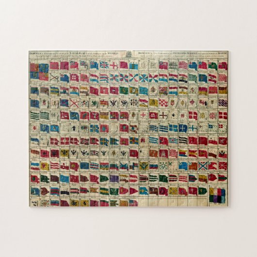 Puzzle Drapeaux navals vintages de l'illustration du (Horizontal)