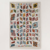 Puzzle Drapeaux vintages du monde Illustration (1892) (Vertical)