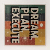 Puzzle Dream, Plan, Execute (Horizontal)