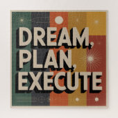 Puzzle Dream, Plan, Execute (Vertical)