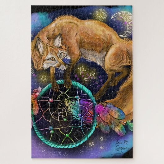 Puzzle Dreamcatcher Fox (Vertical)