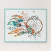 Puzzle Dreamcatcher turquoise (Horizontal)