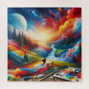 Puzzle Dreamscape Abstrait : Impression Art numérique dyn