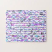 Puzzle Dreamy Starburst Waves Pattern (Horizontal)