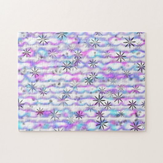 Puzzle Dreamy Starburst Waves Pattern (Horizontal)