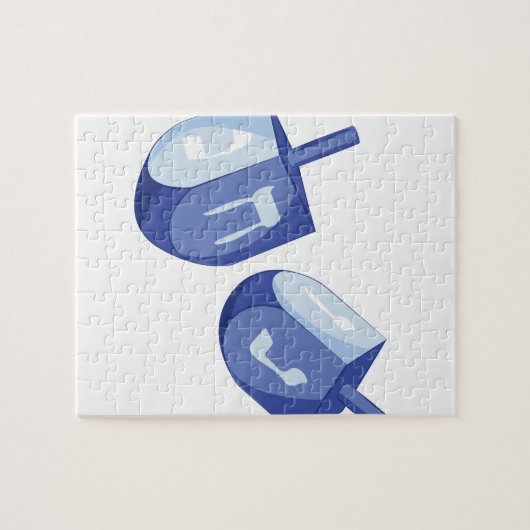 Puzzle Dreidels (Horizontal)