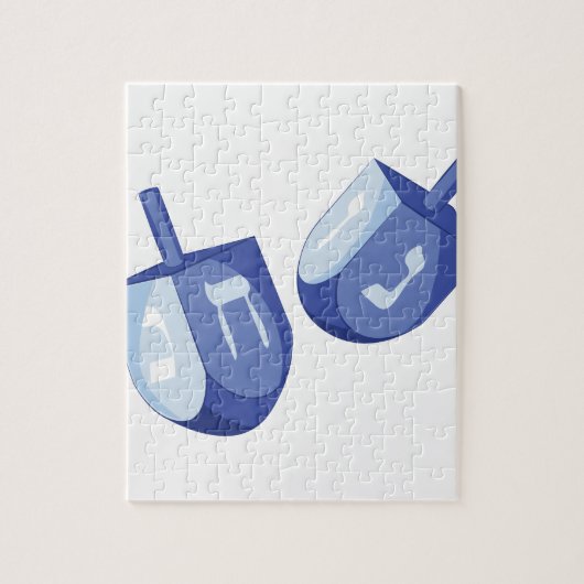 Puzzle Dreidels (Vertical)