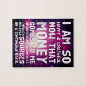 Puzzle Droit d'attraction Manifestation de l'argent Citat (Horizontal)