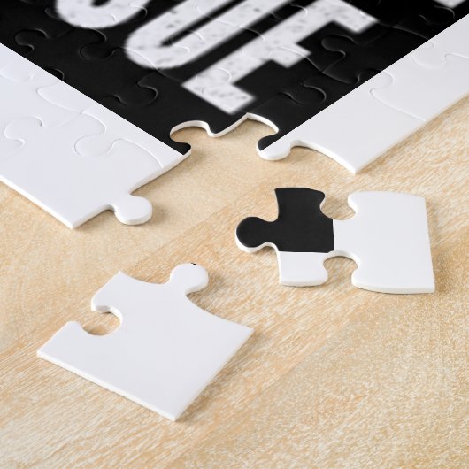 Puzzle Droit devant Toilettes Tissu Drôle Drôle Prepper C (Côté)