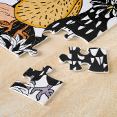 Puzzle Drôle Cartoon main tiré poulets (Côté)