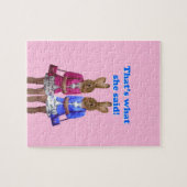 Puzzle Drôle, c'est ce qu'elle a dit le texte (Horizontal)