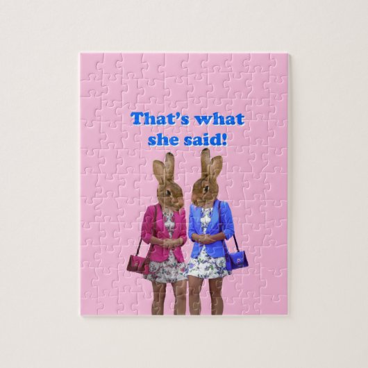 Puzzle Drôle, c'est ce qu'elle a dit le texte (Vertical)