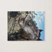 Puzzle Drôle Cheval brun visage (Horizontal)