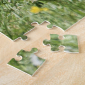 Puzzle Drôle Cheval souriant dans le champ herbeux (Côté)