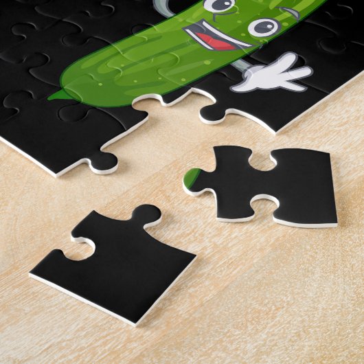 Puzzle Drôle Concombre Picket Danser Nourriture (Côté)