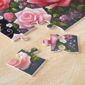 Puzzle Drôle de chat ange et démon noir (Côté)