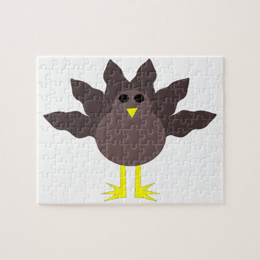 Puzzle drôle de dinde de Thanksgiving (Horizontal)