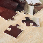 Puzzle drôle de pit bull chien sur le canapé (Côté)