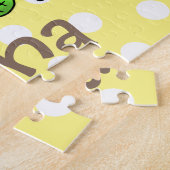 Puzzle Drôle dessin animé de poulets de tricot (Côté)