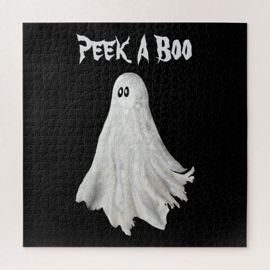 Puzzle Drôle Fantôme D'Halloween Dessin Passé (Vertical)