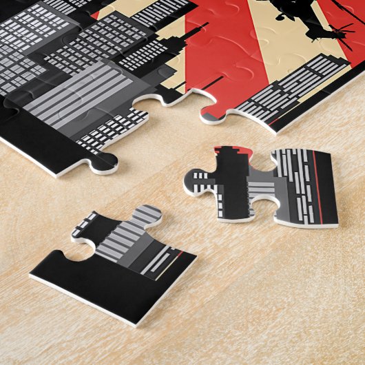 Puzzle Drôle japonais Dogzilla Whippet (Côté)