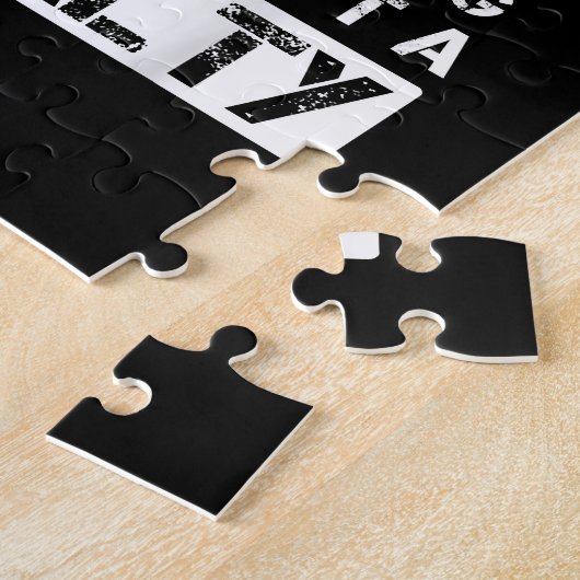 Puzzle Drôle joueur de hockey sur glace discutant de la p (Côté)