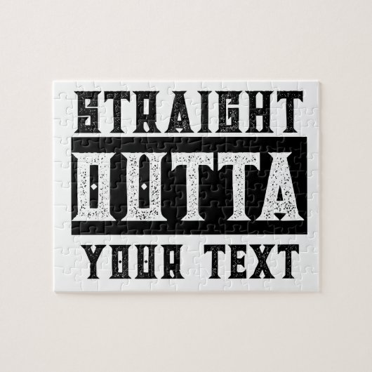 Puzzle Drôle 'Juste En Dehors De Votre Texte' (Horizontal)