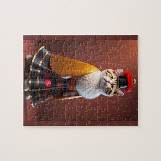Puzzle Drôle mignon Chat peinture numérique style 3D (Horizontal)