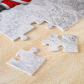 Puzzle Drôle Père Noël avec drapeau américain (Côté)