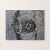 Puzzle drôle photo de chien souriant voyant (Horizontal)