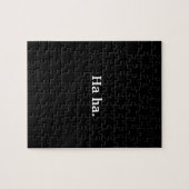 Puzzle Drôle Presque Tout Noir Ha Ha (Horizontal)