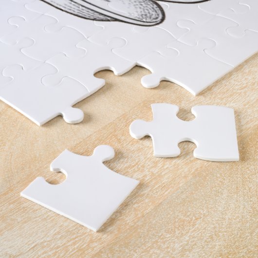 Puzzle Drôle tasse de thé Noël (Côté)