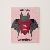 Puzzle Drôle Valentine chauve-souris (Vertical)