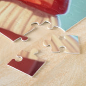 Puzzle Drôle Vielle Dame à boire une bière (Côté)