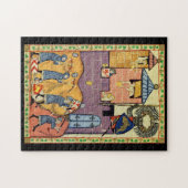 Puzzle Dropping Rocks, Manesse de Codex du XIVe siècle (Horizontal)