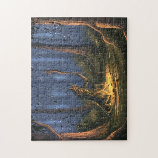 Puzzle Druide dans la forêt (Vertical)