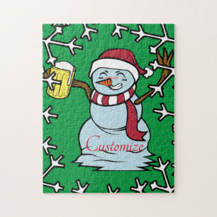 Puzzle Drunk Snowman Thunder_cove