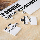 Puzzle Drunk Try - Drôle Bridesmaid Proposition Photo (Côté)